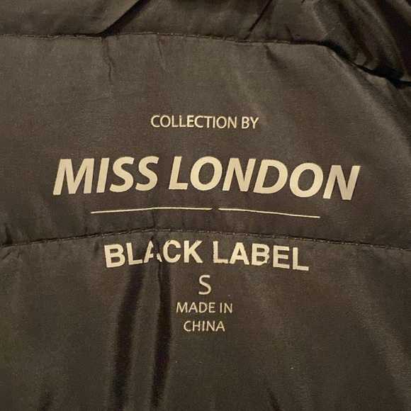 Miss London Black Label green puffer jacket size small - Picture 5 of 5